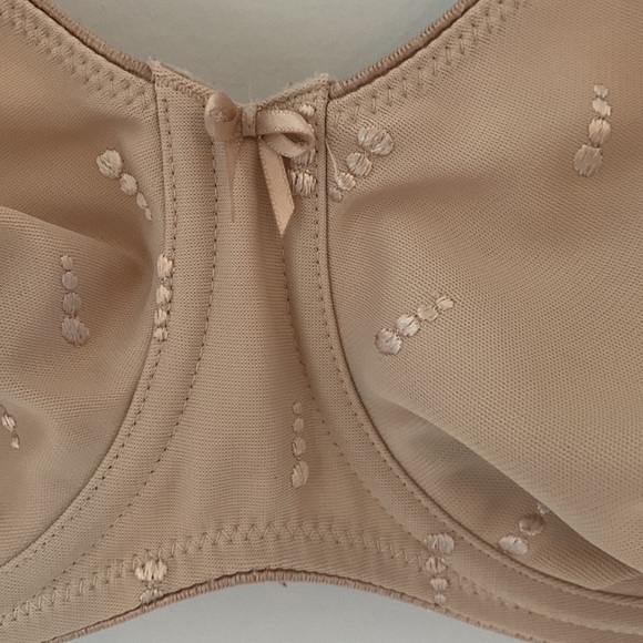 FELINA nude full cup bra with dot patterns. 34 E - Picture 5 of 8